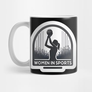 Courage on Court: Women in Sports Female Athlete Basketball Mug